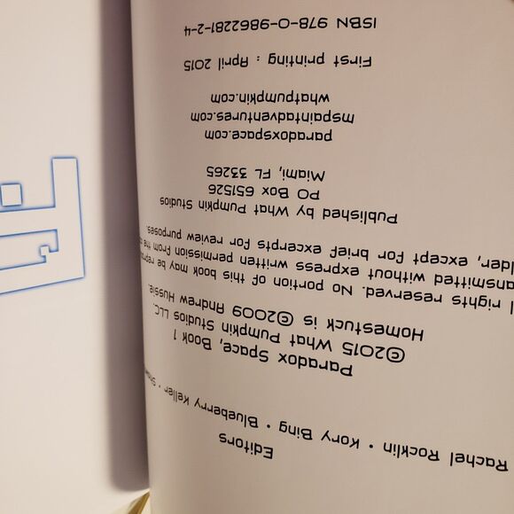 Paradox Space Book One First Printing New Old Stock Super Rare Excellent - Picture 11 of 16